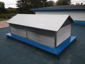 Custom made stainless steel vent