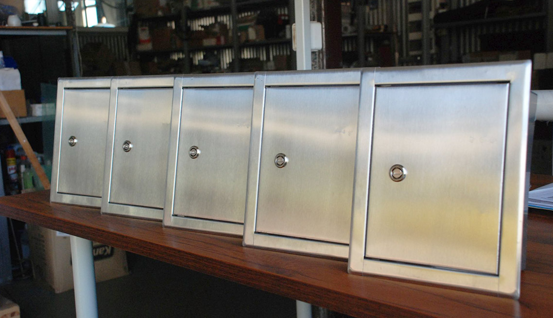 Stainless cover doors