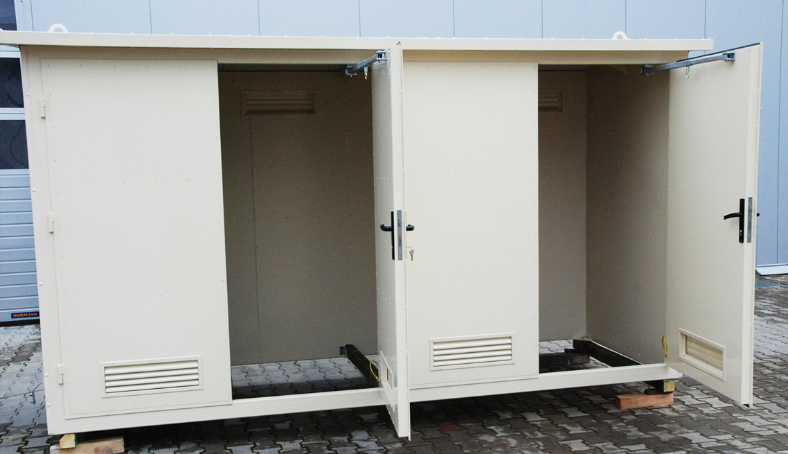 Double-door container covers
